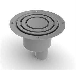 Vinyl Floor Chrome Effect Vertical Gravity Waste-UTVC01/V