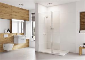 Wetroom Panel with Pivot Panel